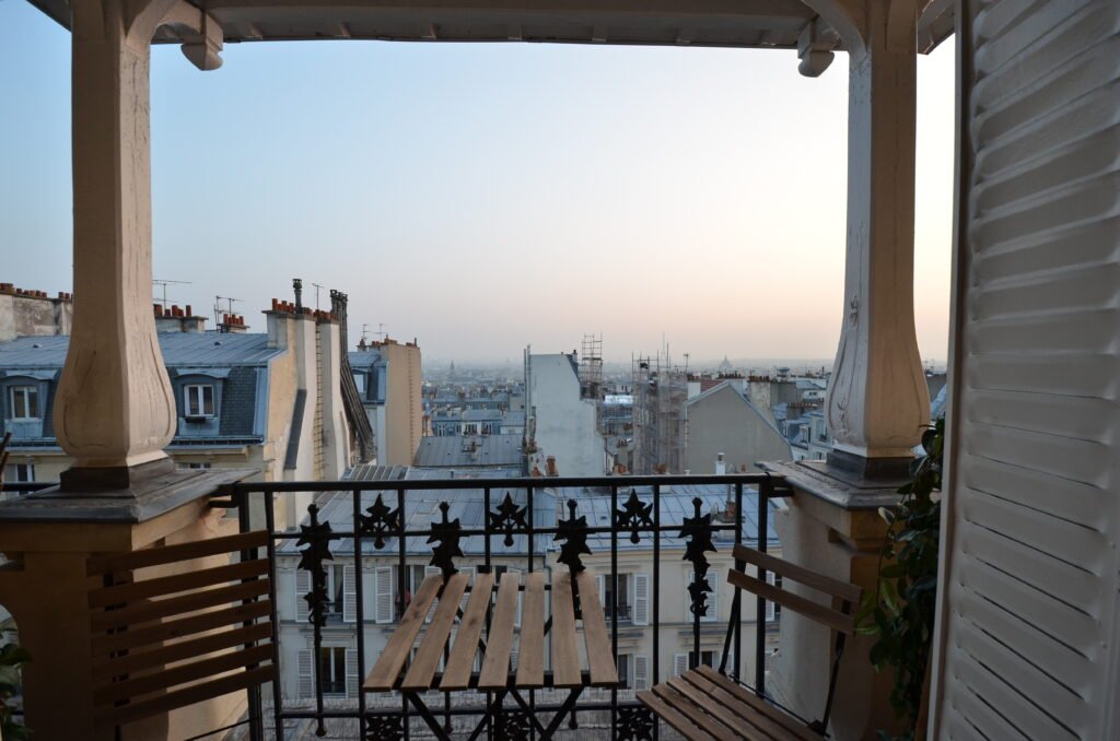 Appartement Montmartre vue du balcon